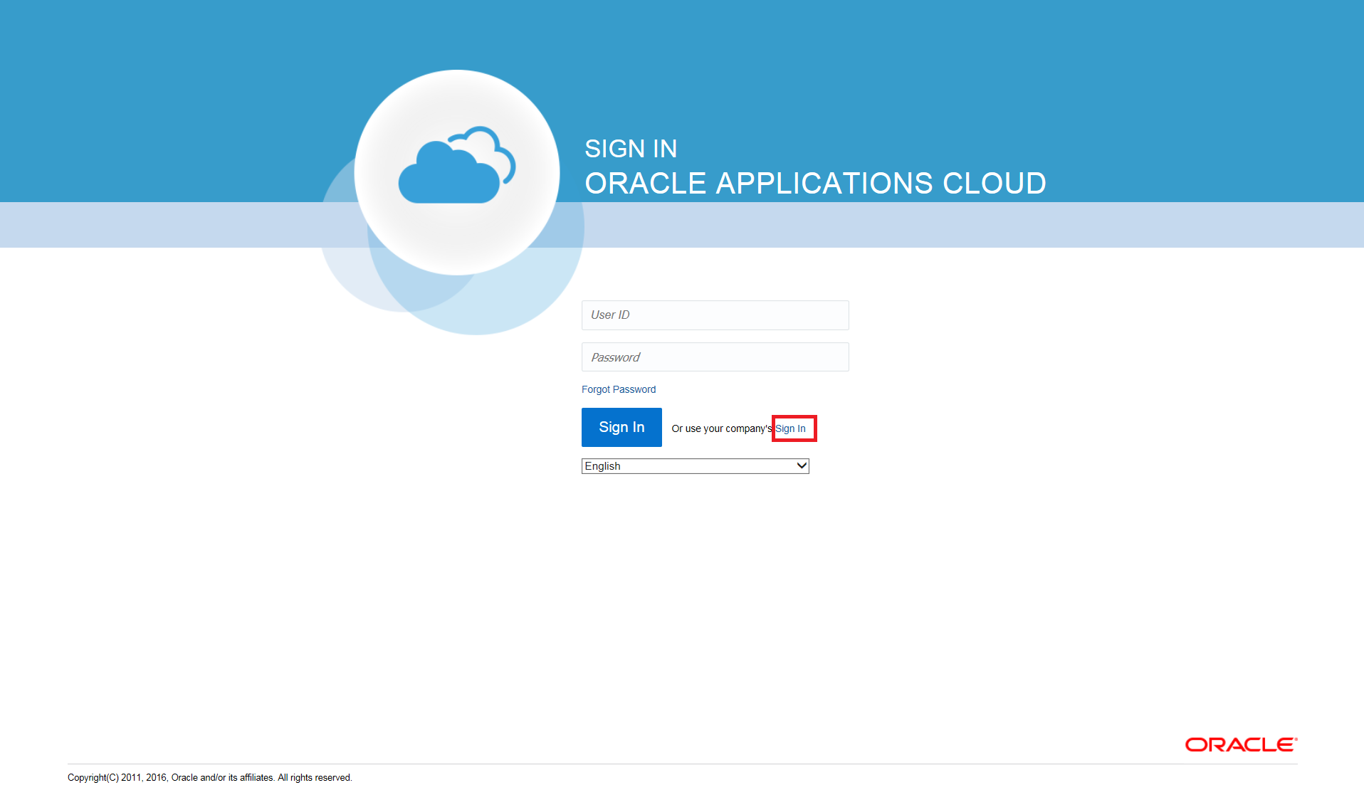 Sign into Oracle Applications Cloud IT Services University of Derby