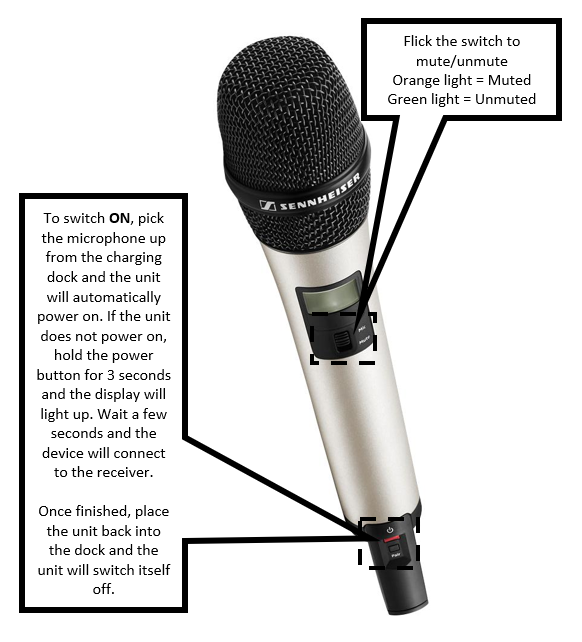 How to use a Hand held Microphone IT Services University of Derby