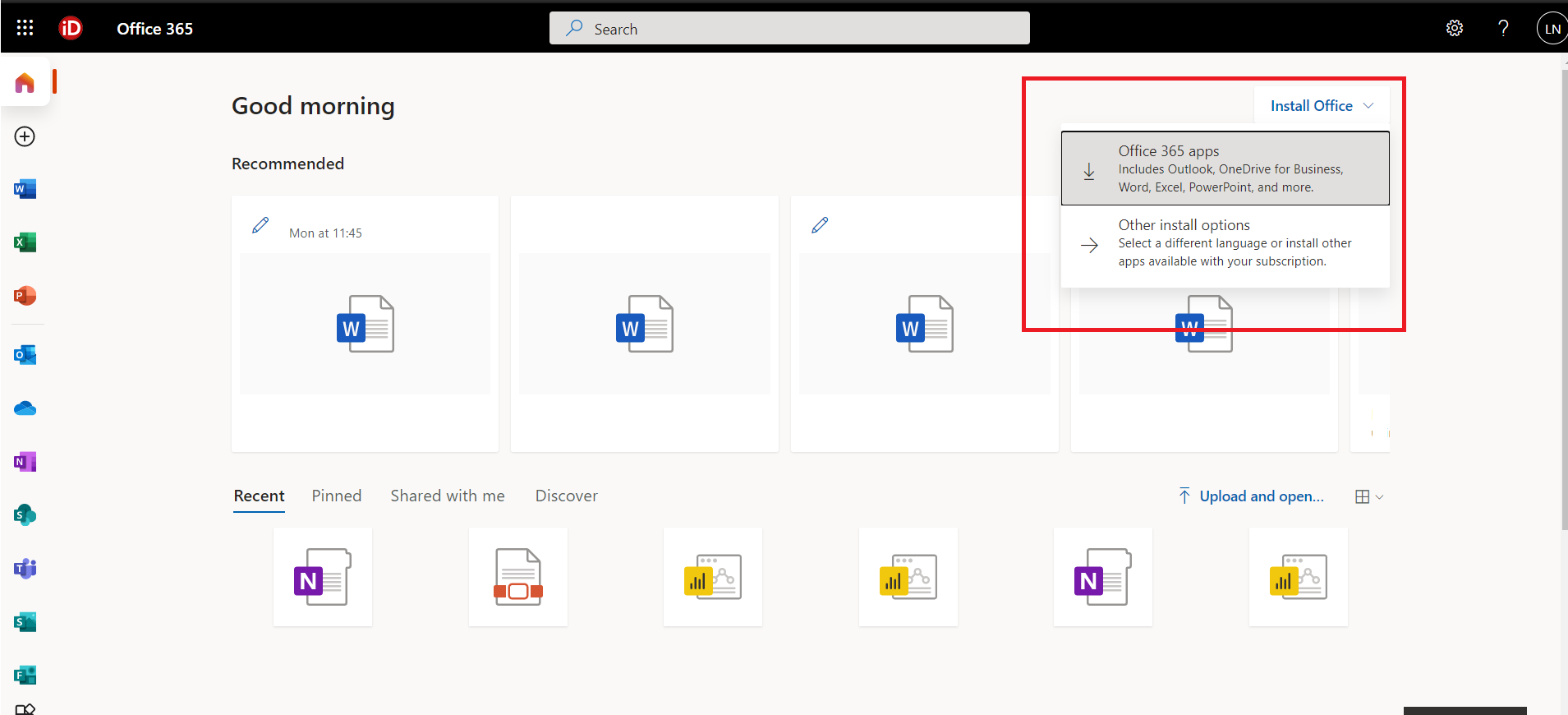 how to remove office 365 apps