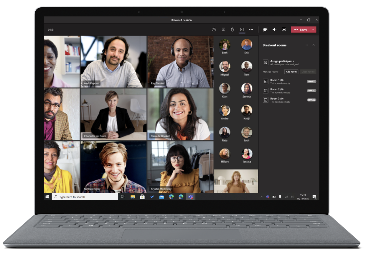 how do breakout rooms work in microsoft teams